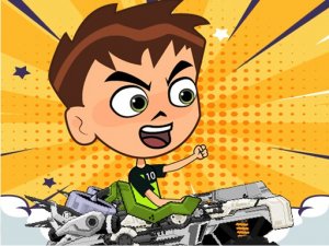 Ben 10 Crazy Truck Driving Game