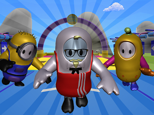 Fall Boys And Girls Running Multiplayer Online Game