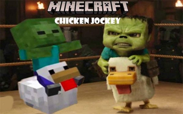 Projectilecraft Chicken Jockey Spot The Difference Puzzle Game