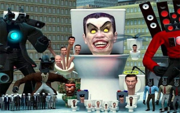 Skibidi Toilet Sliding Puzzle Game Online
