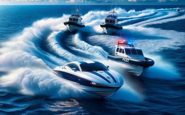 Wake Rider Escape Speedboat Racing Arcade Game