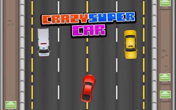 Crazy Super Car: Top-Down Driving Challenge Online Game