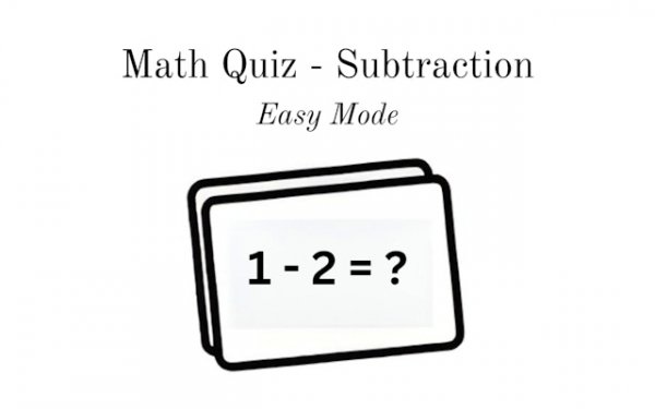 Math Quiz - Subtraction Game Online
