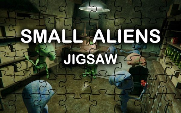 Small Aliens Jigsaw Puzzle Online Game